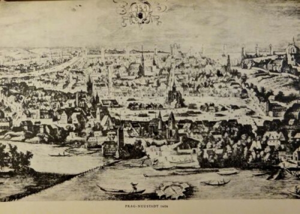 Kupfertiefdruck von 1935 - Prag-Neustadt 1606